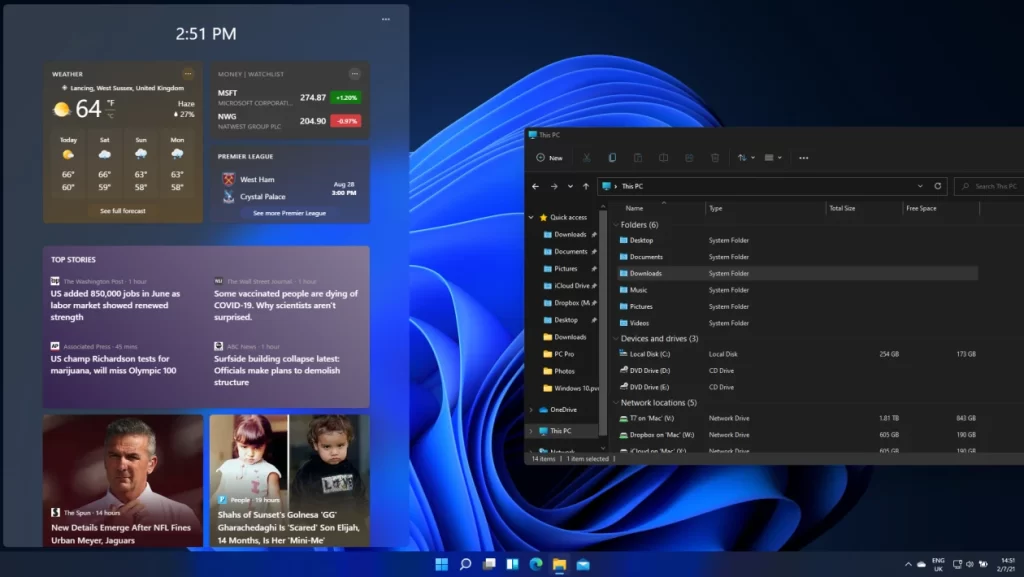 Windows 11, the newest operating system from Microsoft, is available ...